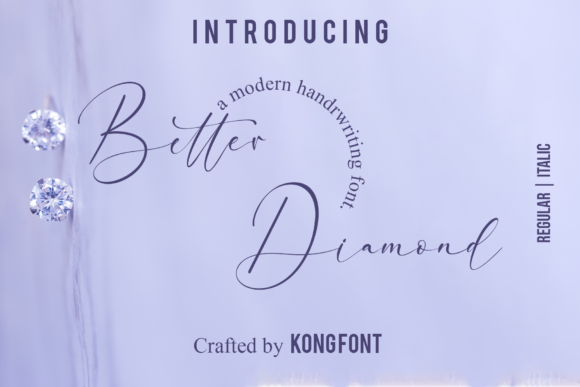 Better Diamond: A Script Font for Modern Creators