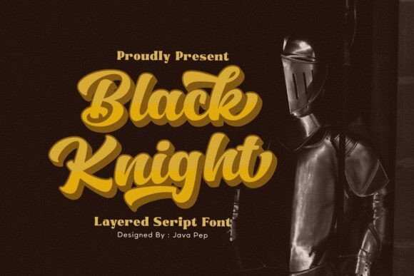 Black Knight: A Layered Script Font for Timeless Designs
