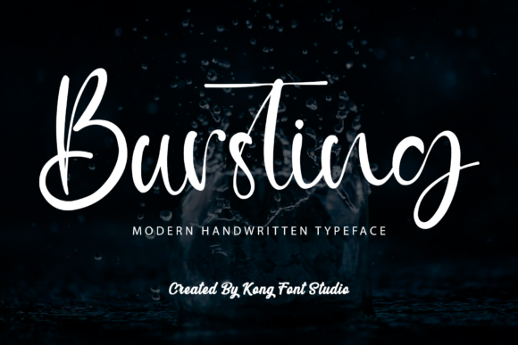 Bursting Font: A Modern Script for Creative Projects