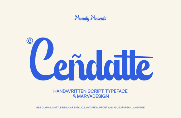 Cendatte: A Bold Handwritten Font for Modern Brands