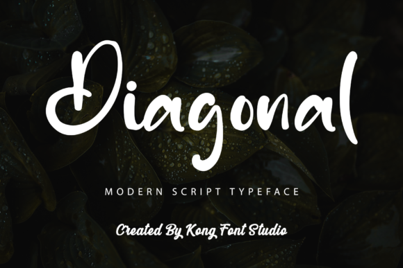 Diagonal: A Modern Handwritten Font for Creative Projects