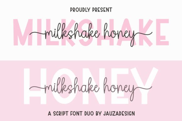 Discover Milkshake Honey: A Font Duo for Elegant Branding