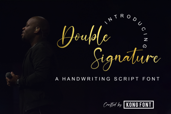 Double Signature: A Modern Handwritten Font for Creative Projects