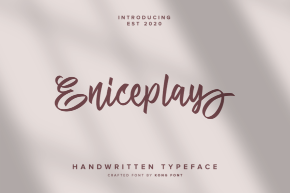 Eniceplay: A Modern Script Font for Creative Projects