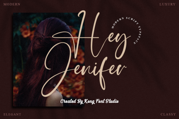 Hey Jenifer: Crafting Character with a Modern Script Font
