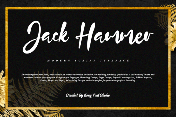 Jack Hammer Font: A Modern Script with Handmade Appeal