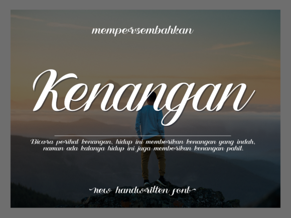 Kenangan: A Script Font That Dances with Personality
