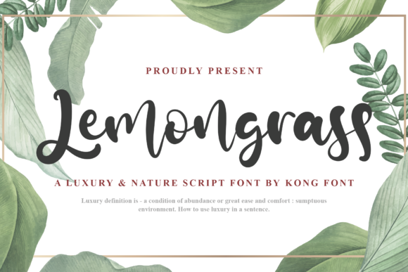 Lemongrass: A Fresh, Playful Script for Modern Creatives
