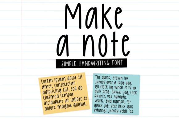 Make a Note: A Sweet Handwritten Font for Every Project