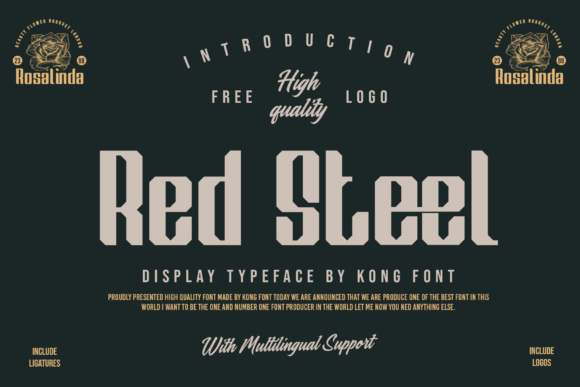 Red Steel: A Playful Script Font for Modern Creators