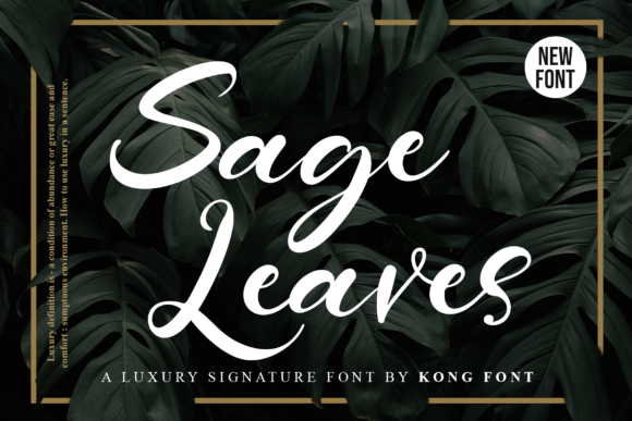 Sage Leaves: A Handwritten Script Font for Modern Creatives