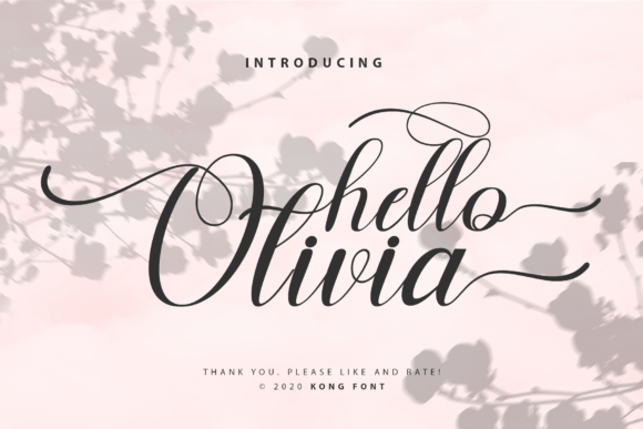 Why Hello Olivia is Your New Favorite Script Font